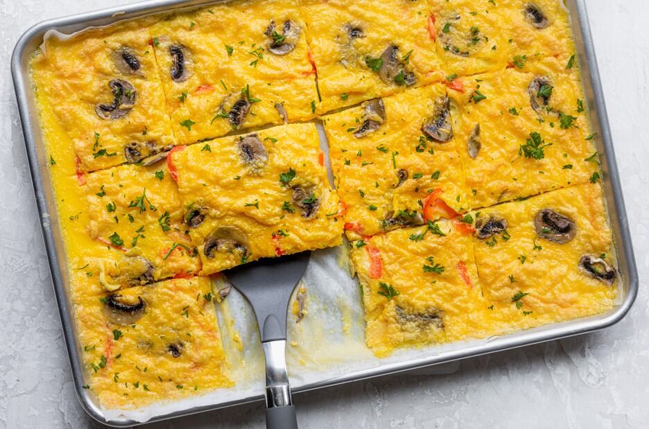 Baked Sheet Pan Eggs: Customizable Omelets for Any Meal